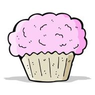 cartoon cupcake N87