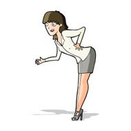 cartoon businesswoman explaining N4