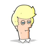 cartoon man with narrowed eyes N4