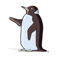 Cartoon penguin N58