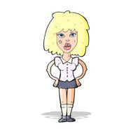cartoon woman been in fight N4