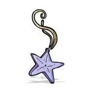 cartoon magic star necklace N4