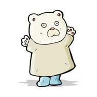 funny cartoon polar bear N11