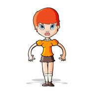 cartoon woman looking annoyed N4