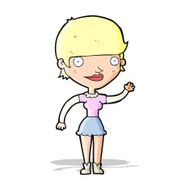 cartoon woman with idea N88