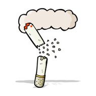 cartoon broken cigarette N4