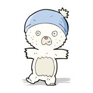 cartoon cute polar bear N18