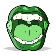 cartoon halloween mouth N8