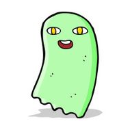 funny cartoon ghost N38