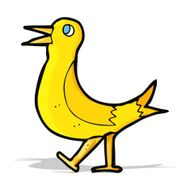 cartoon walking bird N8