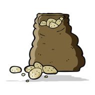 Cartoon Sack Of Potatoes N11