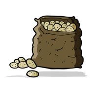Cartoon Sack Of Potatoes N12
