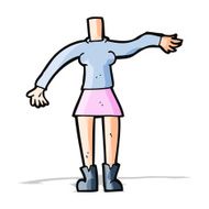 cartoon female body (add photos or mix and match cartoons) N82