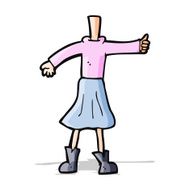cartoon female body (add photos or mix and match cartoons) N83