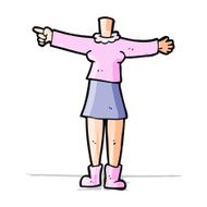 cartoon female body (add photos or mix and match cartoons) N85