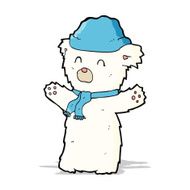 cartoon cute polar bear N20