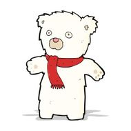 cartoon cute polar bear N21