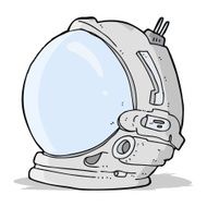 cartoon astronaut helmet N15