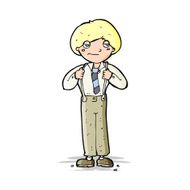 cartoon man wearing braces N4