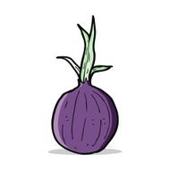 cartoon red onion N4
