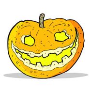 cartoon spooky pumpkin N10