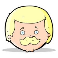 Cartoon Man With Mustache N47
