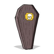spooky cartoon coffin N7