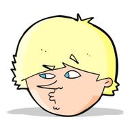 cartoon suspicious man N15