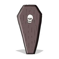 spooky cartoon coffin N8