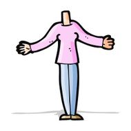 cartoon female body (add photos or mix and match cartoons) N86