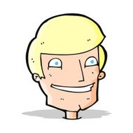 cartoon grinning man N31