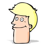 cartoon smiling man N10