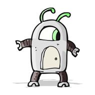 cartoon alien robot N8