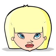 cartoon annoyed woman N70
