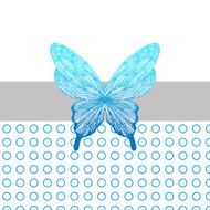 background with blue butterfly