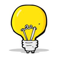 Cartoon Light Bulb N75