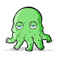 cartoon alien squid face N9