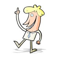cartoon man with idea N82