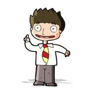 cartoon man with idea N83