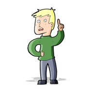 cartoon boy with idea N42