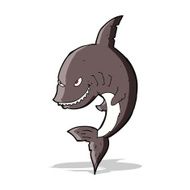 Funny Cartoon Shark N17