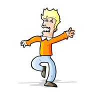 Cartoon Man Panicking N26