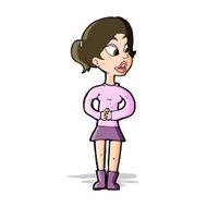 cartoon girl talking N7
