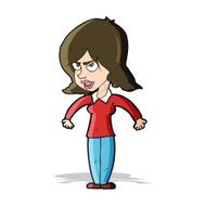 cartoon mean woman N7