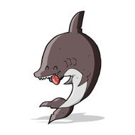 Funny Cartoon Shark N18