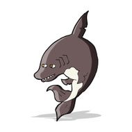Funny Cartoon Shark N19