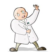 cartoon mad scientist N7