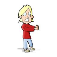 cartoon shocked man N58