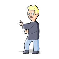 cartoon shocked man N59