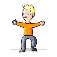 Cartoon Man Panicking N27